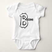 BELIEVE BTC Kryptozahlungen Tshirt Geschenk Bitcoi (Vorderseite)