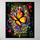 Believe Butterfly Poster (Vorne)