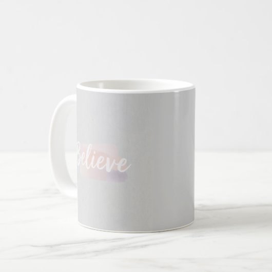 Believe calligraphic text kaffeetasse (Vorderseite Links)