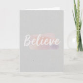 Believe calligraphic text karte (Vorderseite)