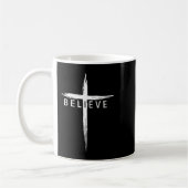 Believe Christian Cross Jesus Christ Christians Me Kaffeetasse (Links)