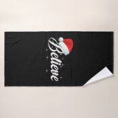Believe Christmas Badehandtuch (Badehandtuch)