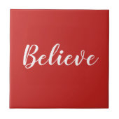 Believe Christmas Fliese (Vorderseite)
