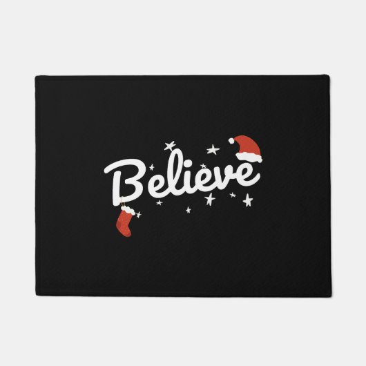 Believe Christmas Fußmatte (Vorderseite)