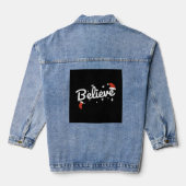 Believe Christmas Jeansjacke (Rückseite)