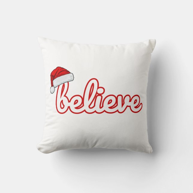 Believe Christmas Kissen (Vorderseite)