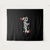 Believe Christmas Wandteppich (Vorderseite (Horizontal))