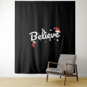 Believe Christmas Wandteppich (Beispiel)