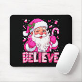 Believe Cute Nk Santa Candy Cane Christmas Xmas Gi Mousepad (Mit Mouse)