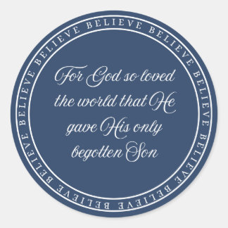 Believe - Flush Seal  Runder Aufkleber