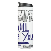 Believe God Will Surprise You Thermosbecher (Nach rechts gedreht)