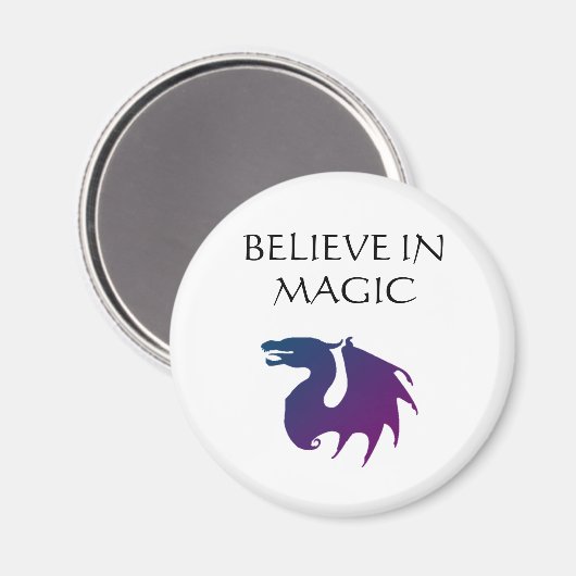 Believe in Magic Magnet (Vorderseite/Rückseite)