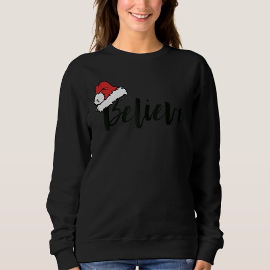 Believe in Santa Claus Christmas Matching Family H Sweatshirt (Vorderseite)