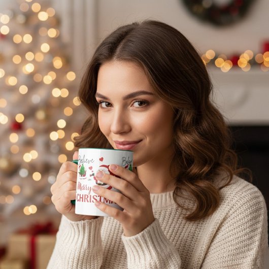 Believe in Santa Merry Christmas Combo Tasse