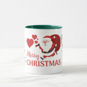 Believe in Santa Merry Christmas Combo Tasse (Zentrum)