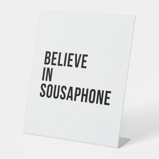 Believe in Subaphone Sockelschild (Vorderseite)