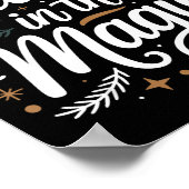 Believe In The Magic Christmas Insred Holiday Remi Poster (Ecke)