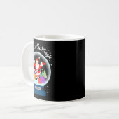 Believe In The Magic Merry Christmas Santa Snow Gl Kaffeetasse (Vorderseite Links)