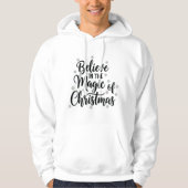 Believe in the Magic of Christmas – Elegant Modern Hoodie (Vorderseite)
