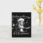Believe In The Magic Of Christmas, Funny Christmas Karte (Gelbe Blume)