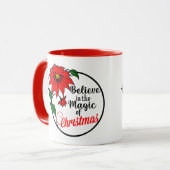 “Believe in the Magic of Christmas” mug Tasse (Vorderseite Links)