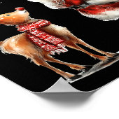 Believe In The Magic Of Christmas Reindeer Holiday Poster (Ecke)