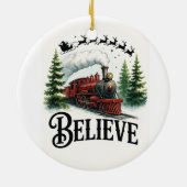 Believe in the Magic Train Keramik Ornament (Hinten)