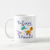 Believe in Your Dreams – Dino Adventure Mug Kaffeetasse (Links)