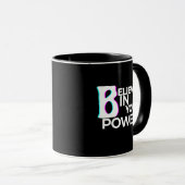 Believe in Your Power Confidence Motivation Tasse (VorderseiteRechts)