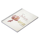 BELIEVE IN YOURSELF, ANYTHING POSSIBLE RUST FLORAL NOTIZBLOCK (Linke Seite)