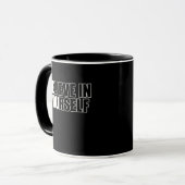 Believe In Yourself Bold Minimalist Motivational Tasse (Vorderseite Links)
