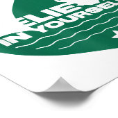 Believe In Yourself Funny Motivational Loch Ness M Poster (Ecke)