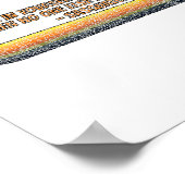 Believe In Yourself Funny Sasquatch Bigfoot  Poster (Ecke)