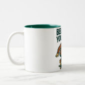 Believe In Yourself Motivation Art Zweifarbige Tasse (Links)