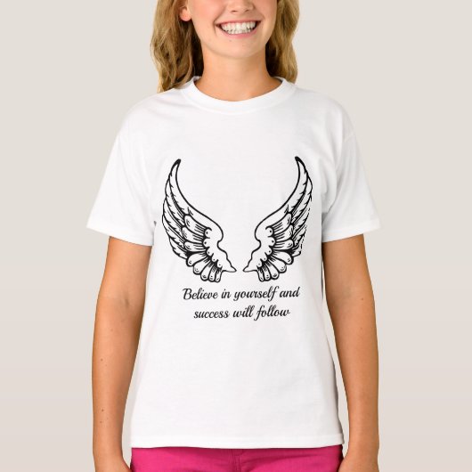 Believe In Yourself Motivational T-Shirt (Vorderseite)