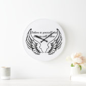 Believe In Yourself Motivational Wall Clock Große Wanduhr (Zuhause)