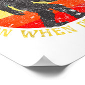 Believe In Yourself Sasquatch Funny Motivational B Poster (Ecke)