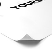 Believe In Yourself Sitive Message Motivational Me Poster (Ecke)