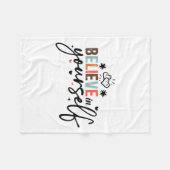 Believe In Yourself Sitive Message Motivational Wo Fleecedecke (Vorderseite (Horizontal))