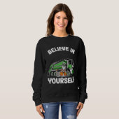 Believe In Yourself Trash Garbage Truck Driver Rac Sweatshirt (Vorne ganz)