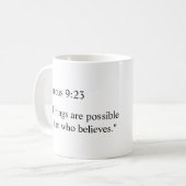 Believe! Kaffeetasse (Vorderseite Links)