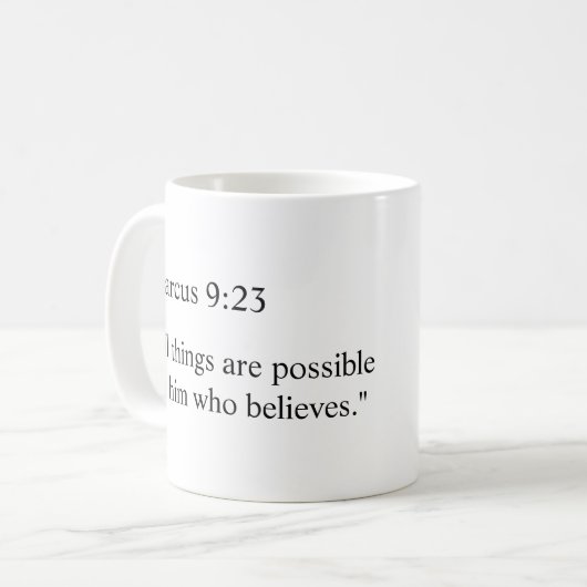 Believe! Kaffeetasse (Vorderseite Links)