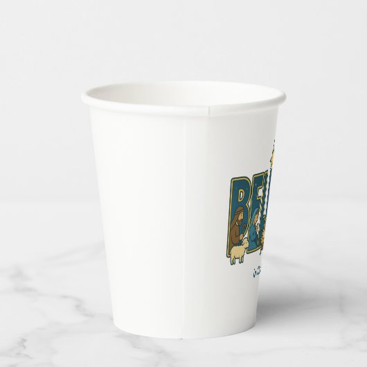 Believe nativity pappbecher (Rechts)