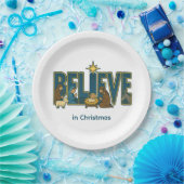 Believe nativity pappteller (Party)