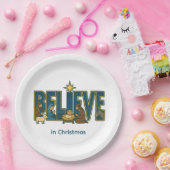 Believe nativity pappteller (Party)