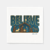 Believe Nativity Serviette (Vorderseite)