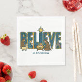 Believe nativity serviette (Beispiel)