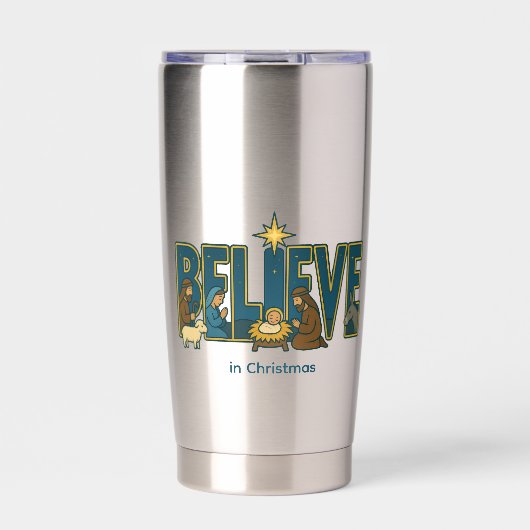 Believe Nativity Thermobecher (Vorderseite)