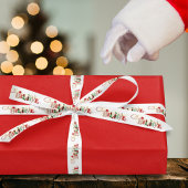 BELIEVE Niedlich Santa Typografie Weihnachten Satinband