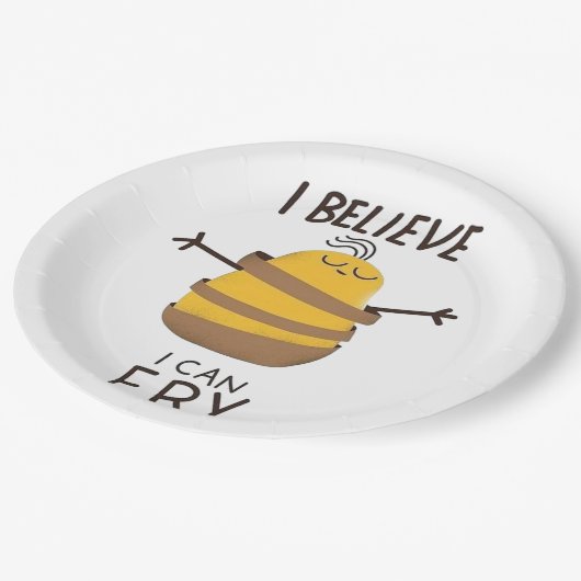 Believe  pappteller (Schrägansicht)